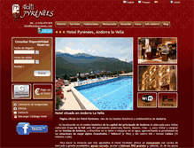 Tablet Screenshot of hotelpyrenees.com